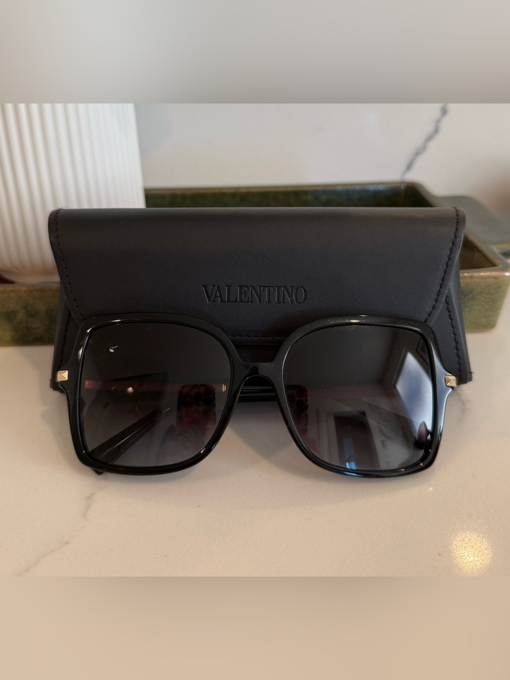 Valentino Rockstud Oversize Sunglasses